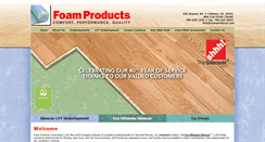 Desktop Screenshot of foamproducts.com